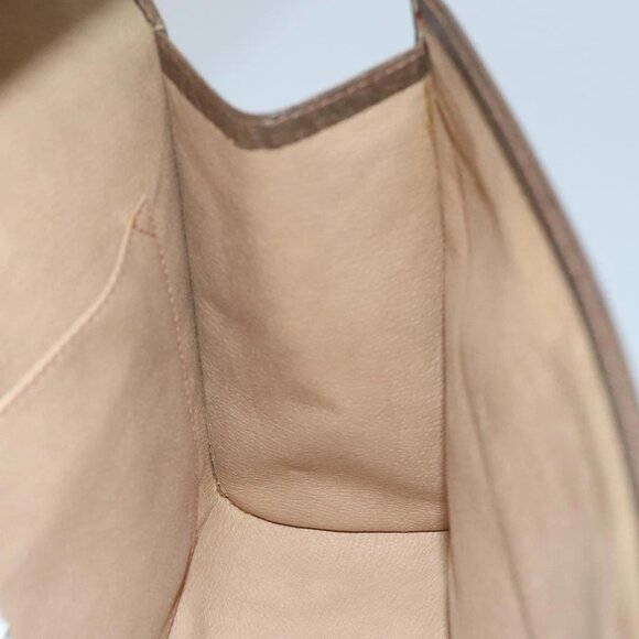 GUCCI GG Supreme Web Sherry Line Clutch Bag PVC Beige Red - Picture 14 of 16